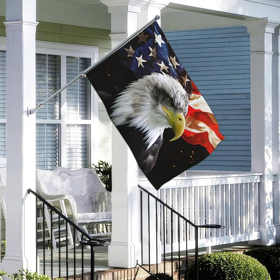 Amazon.com : Kmxzint Bald Eagle American Flag Memorial Day